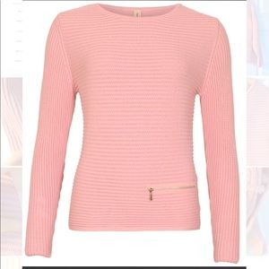 Organic Cotton Sweater by Skovhuus. Small, Pink.